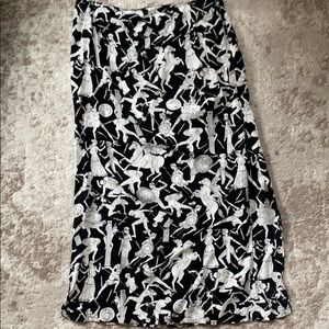 Bimba y Lola Grecian print ankle skirt.